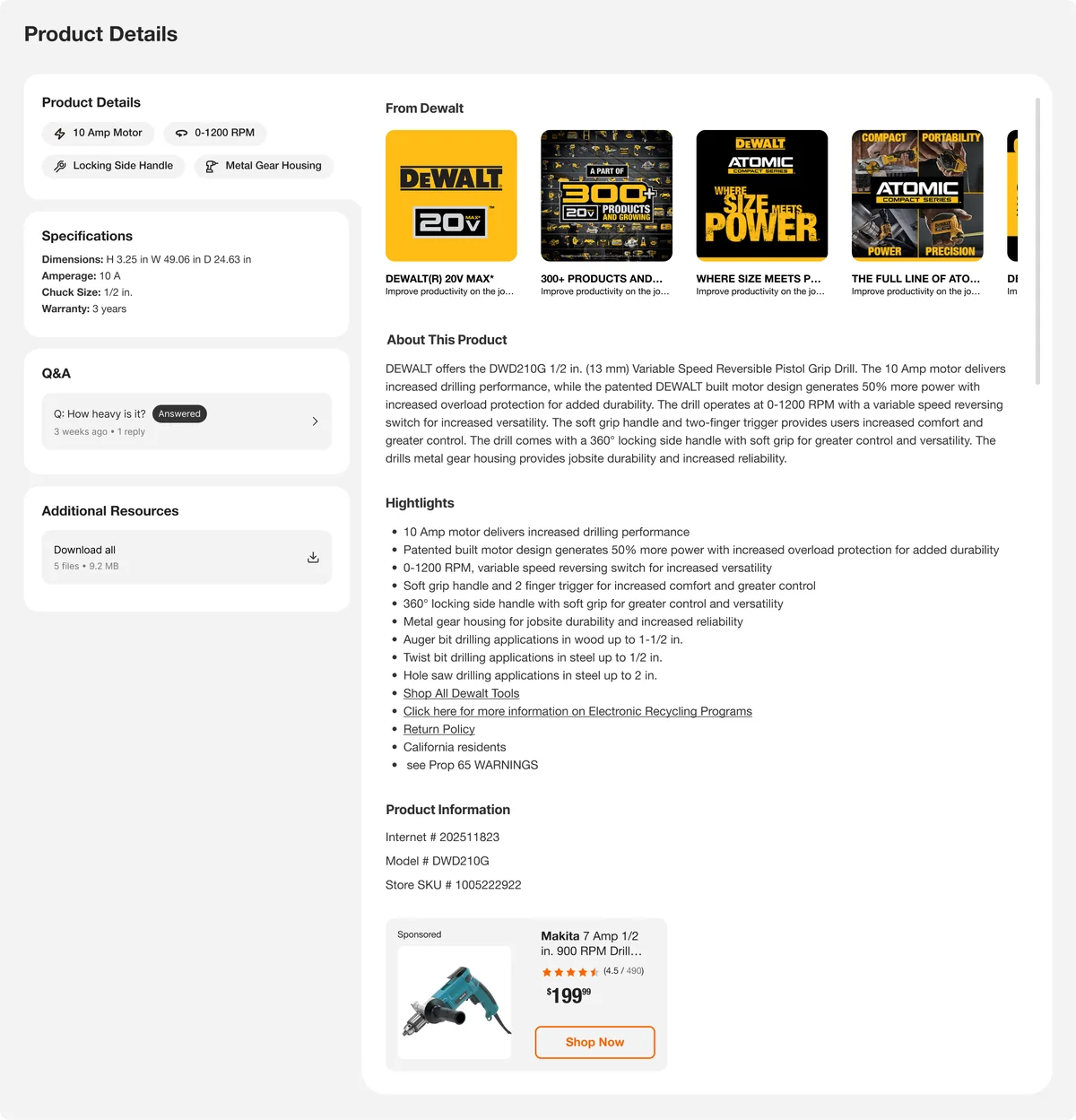 Clickable prototype of the piano keys interaction with highlights, product information and a sponsored product